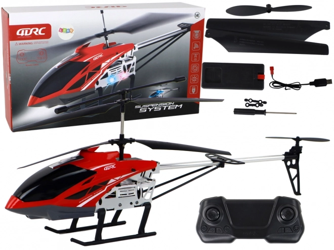 RC helikopter Helikopter na daljinsko upravljanje 70 cm rdeča