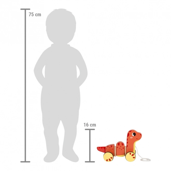 Small foot Lesena vlečna igrača Dino