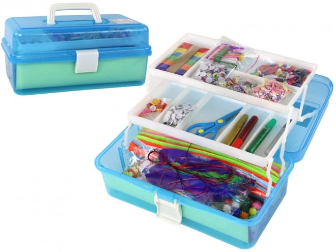 Modra razširljiva kovček Creative Art Kit DIY