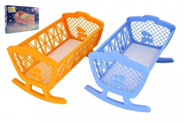 Zibelka za punčke brez kompleta plast 47x35x30cm v škatli 48x32x8cm