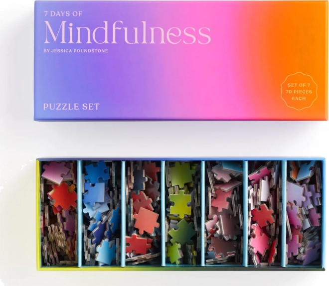 Sestavljanka Jessica Poundstone – 7 dni mindfulness (7 × 70 koščkov) od GALISON