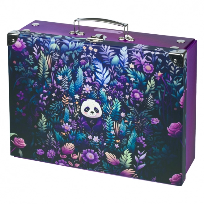 BAAGL Zložljiv šolski kovček Jungle Panda s kovino