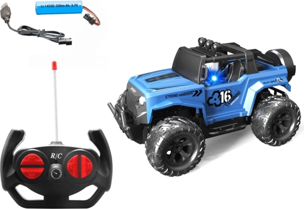 RC avto 1:16 moder z odbijačem in blažilniki