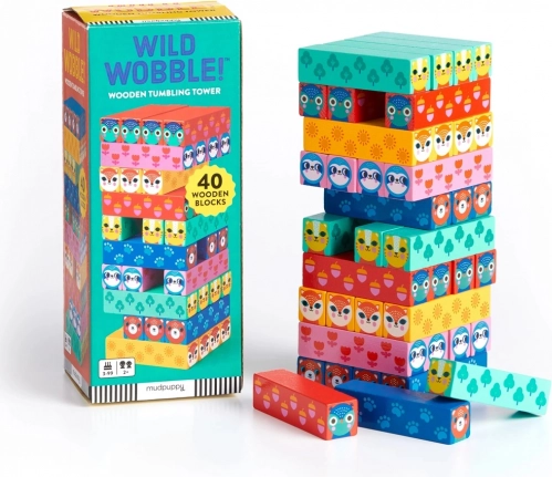 Leseni stolp WILD WOBBLE – živali v naravi