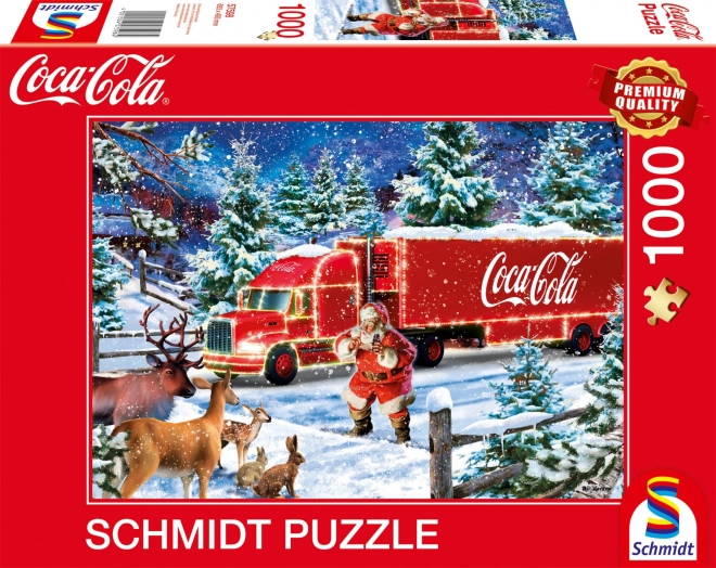 Sestavljanka Božični Tovornjak Coca Cola 1000 Kosov