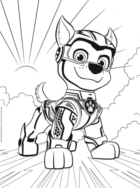 Sestavljanka MAXI dvostranska 2x10 kosov Junaški psi Tačkov patrulja/Paw patrol v škatli 40x27x6cm 24m+