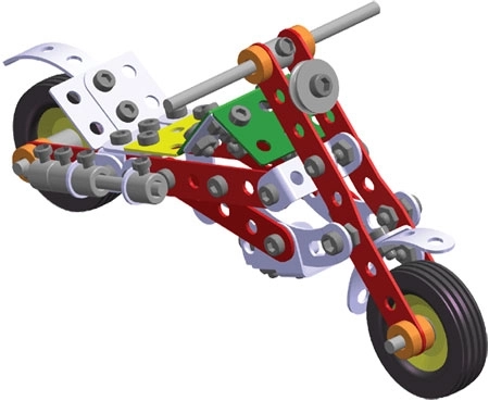 Merkur 011 Motorno kolo - 222 delov