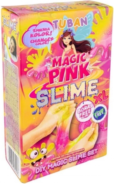 Kreativni komplet Tuban Magic Slime Pink XL, ki menja barvo