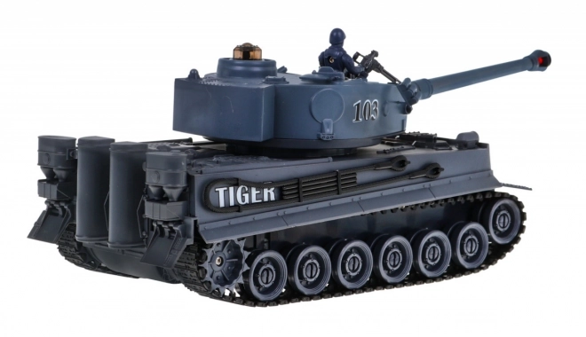 Daljinsko vodena 2 rezervoarja T-34 proti Tigru za otroke 3+ Strelni modeli 1:28 + Velika tankovska bitka + Svetlobni zvoki