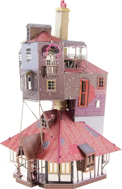 3D kovinska sestavljanka METAL EARTH Harry Potter: Jazbina (The Burrow) – barvni model