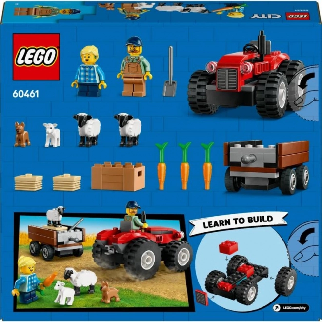 LEGO® City 60461 Rdeči traktor s prikolico in ovcami
