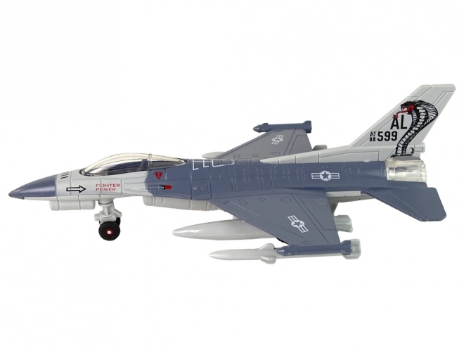 Letalo Fricative Drive Lights Sounds 1:72 siva