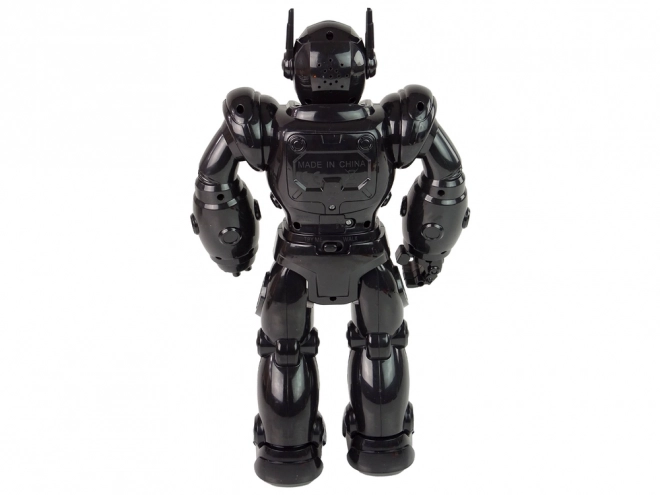 Interaktivni robot hodi Zvok Svetloba črna