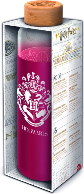 Steklenička iz stekla s silikonskim ovitkom HARRY POTTER 585 ml