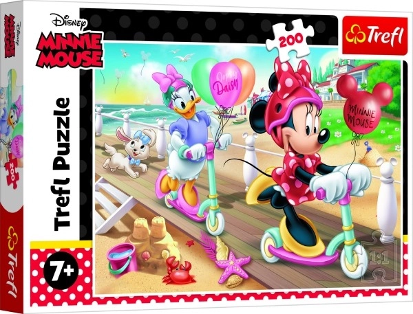 Sestavljanka 200 kosov Minnie na plaži Disney Minnie