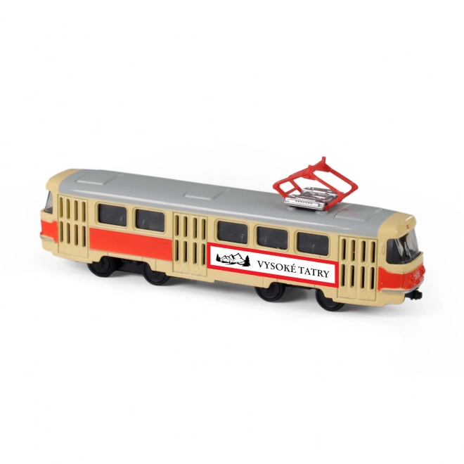 Kovinska retro tramvaj 16 cm VISOKE TATRE
