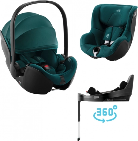 Avtosedež za dojenčke Baby-Safe Pro in Dualfix 5Z z bazo Vario Base 5Z - Atlantic Green