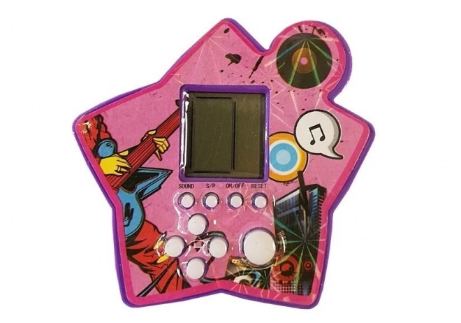 Elektronska žepna igra Tetris zvezda vijolična