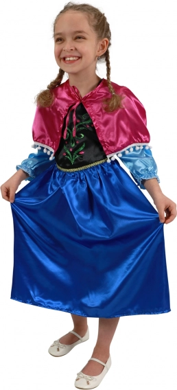 Otroški kostum princesa zimsko kraljestvo Ančka Deluxe – M