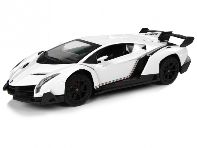Daljinsko upravljano Lamborghini Veneno White 2.4G daljinsko upravljanje volana Zvočna svetlobna telesa