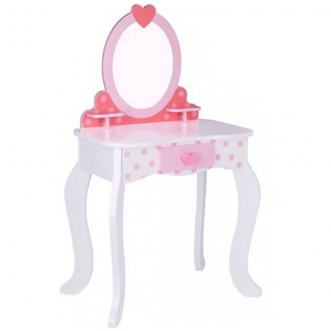 Lesena toaletna mizica s stolčkom od Tooky Toy