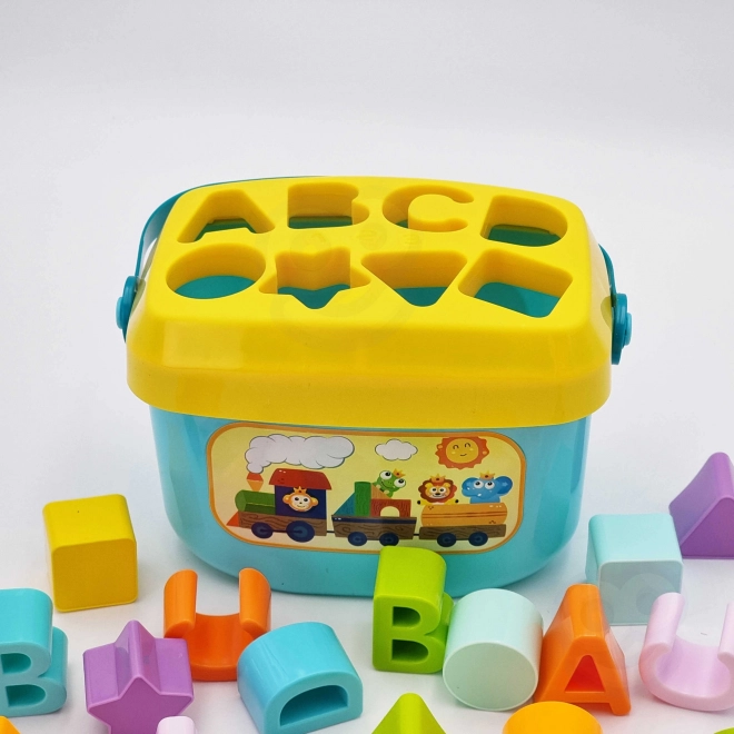 Woopie otroški sorter in kovček z učenjem abecede in oblik
