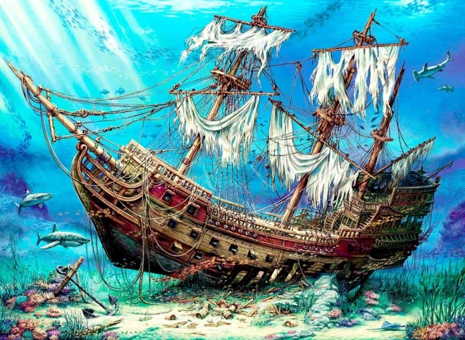 Sestavljanka brodolom 1500 kosov