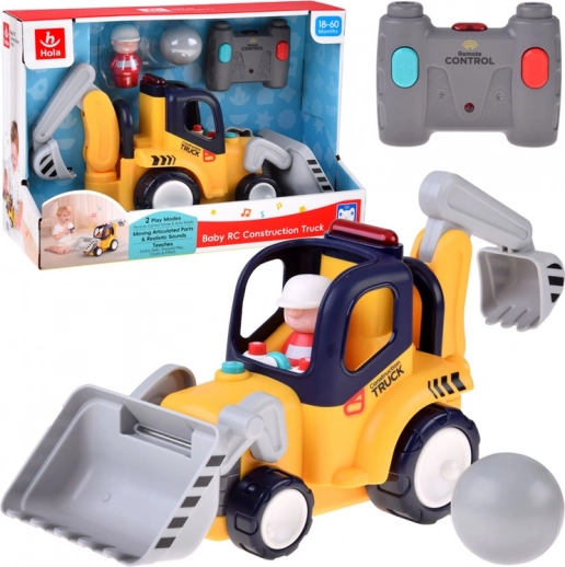RC gradbeni avto – buldožer in bager z zvoki in lučmi