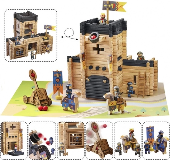 Velik grad z delujočim katapultom