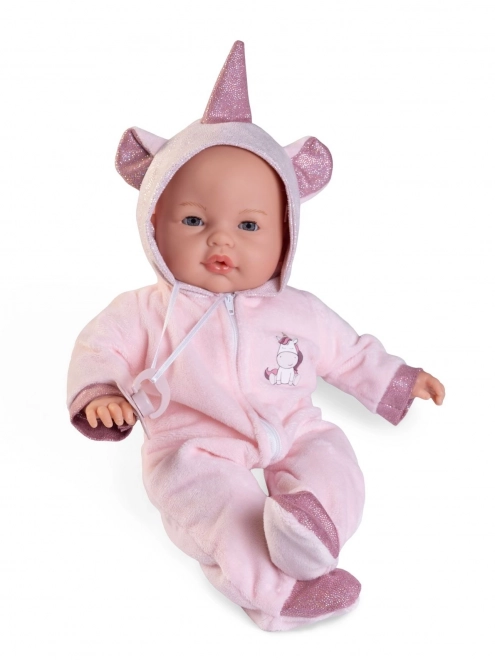 Antonio Juan 14362 BIMBA - utripajoča punčka dojenček z zvoki in mehkim tekstilnim telesom - 37 cm