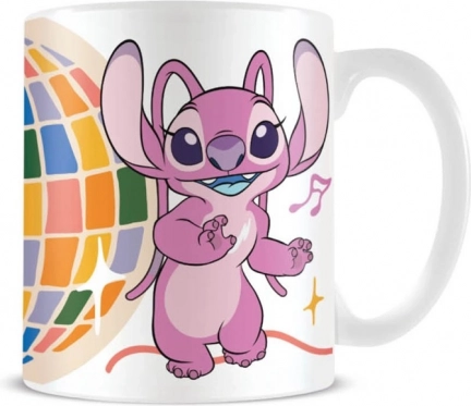 Keramična skodelica Lilo in Stitch Disco Ball 315 ml