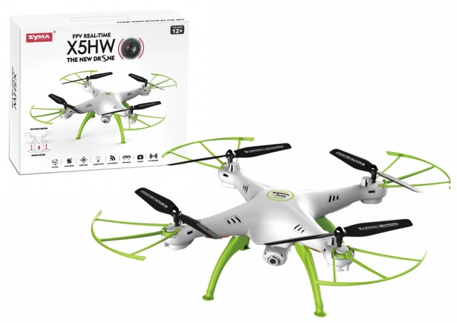 Zeleno-bela daljinsko vodena drone