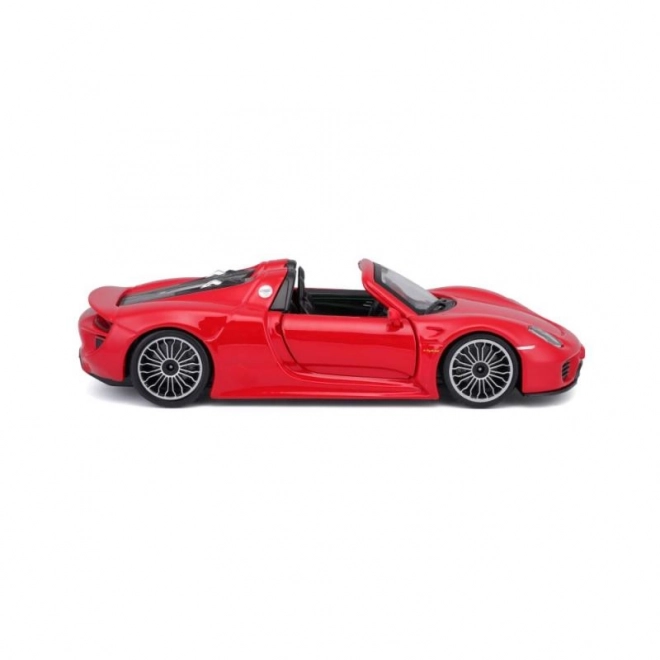 Bburago Porsche 918 Spyder rdeči model 1:24