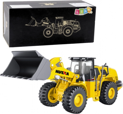Kovinski model nakladalnika HUINA 1:50 rumen