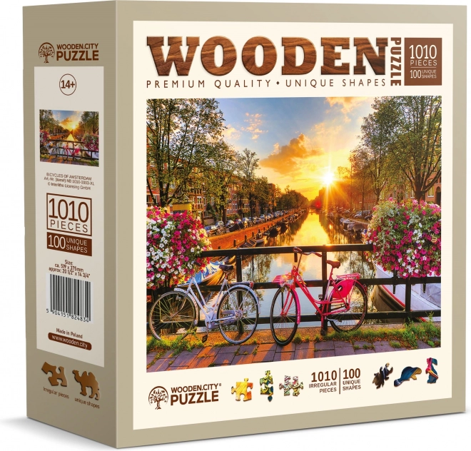 WOODEN CITY Leseno puzzle Amsterdamsko kolo 1010 kosov