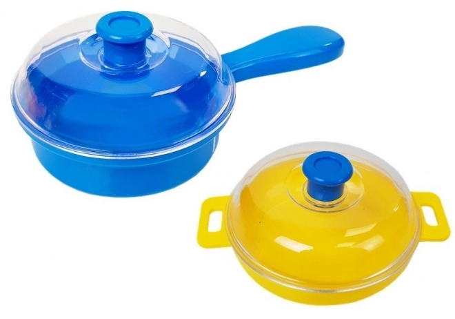 Set plastičnega posodja Little Cook Lončki