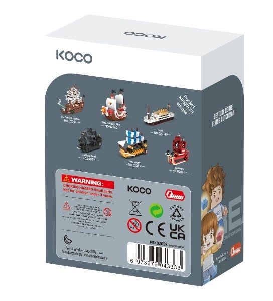 Gradbeni komplet mini Titanic plast