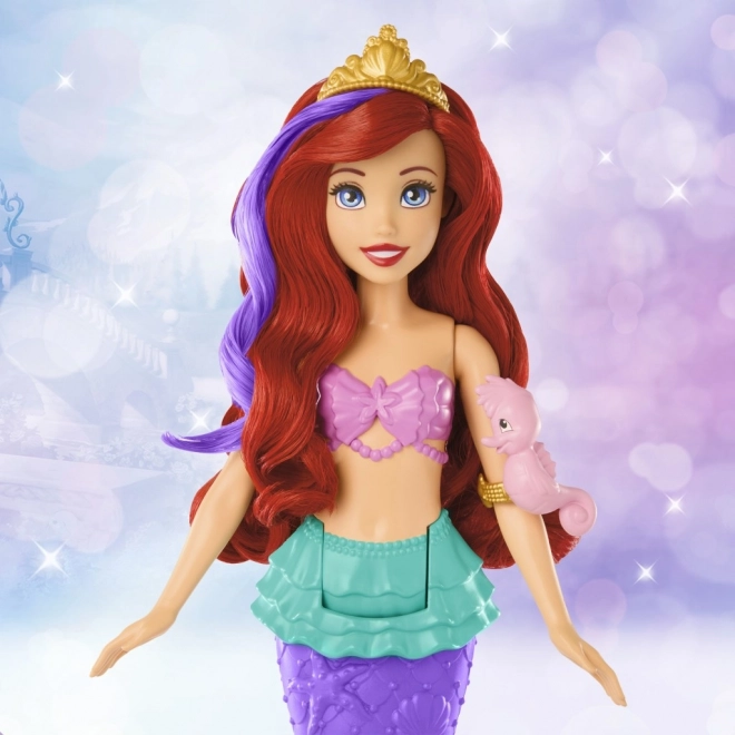 MATTEL Disney Princess punčka Ariel mala morska deklica plava, spreminja barvo