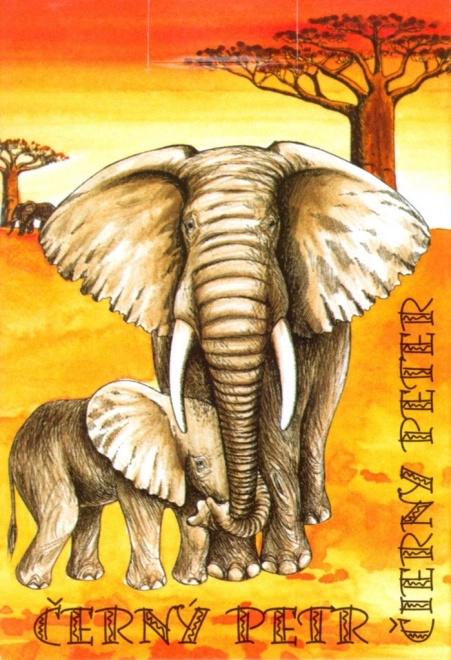 Črni Peter - Otroške karte Safari
