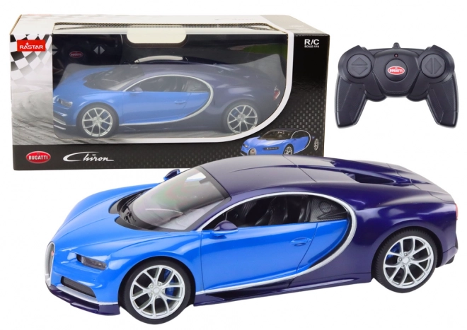 Bugatti Chiron daljinsko voden model avtomobila v merilu 1:14 modra