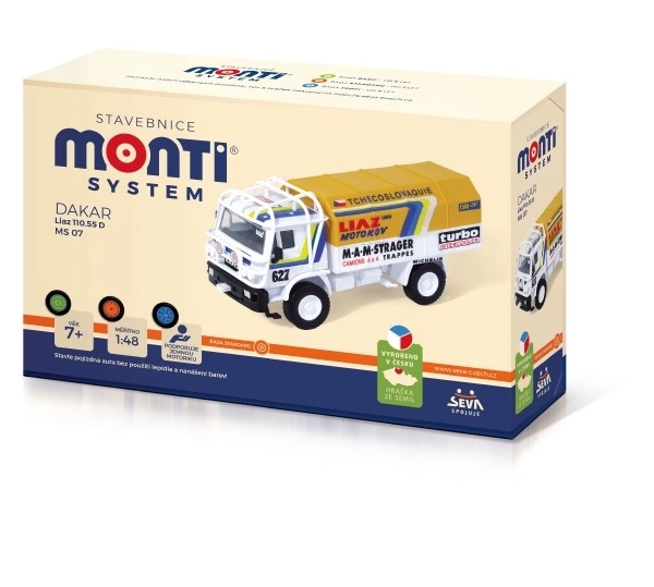 Gradbeni komplet Monti System MS 07 Dakar Liaz 1:48 v škatli 22x15x6cm