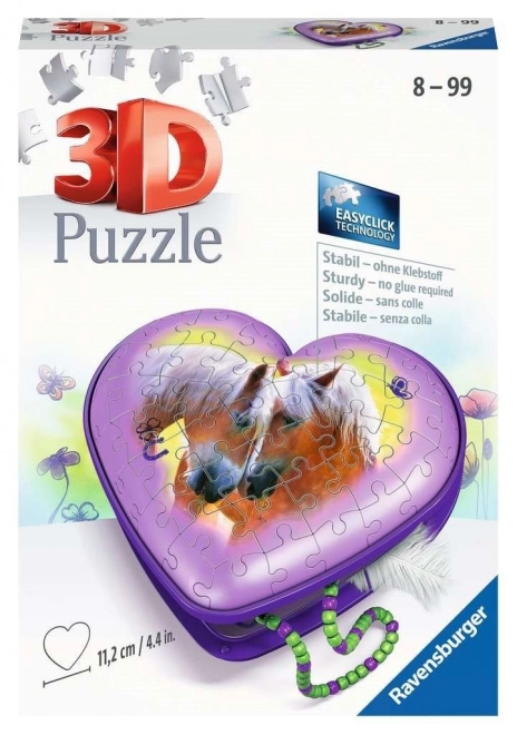RAVENSBURGER 3D sestavljanka Srce Konja 54 kosov