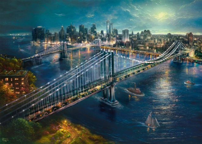 Schmidt sestavljanka Luna nad Manhattanom 2000 koščkov