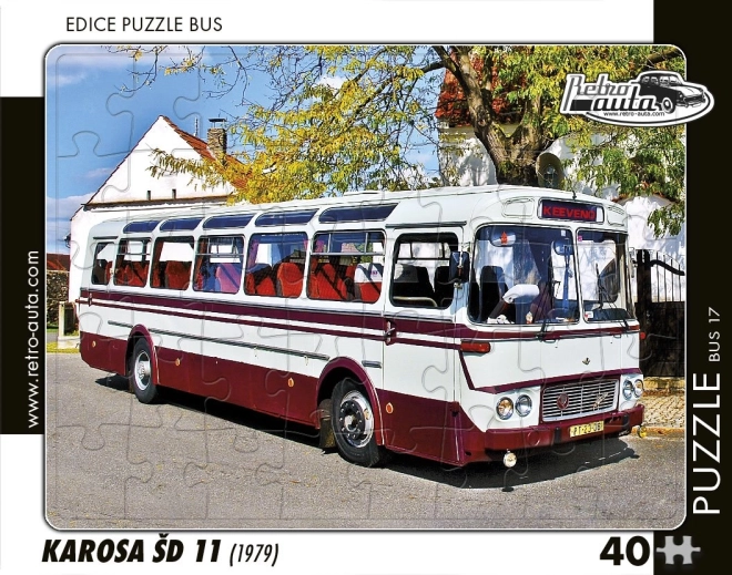 Sestavljanka Retro-avta Avtobus Karosa ŠD 11 40 kosov