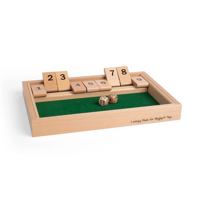 lesena igra Shut the Box BIGJIGS TOYS