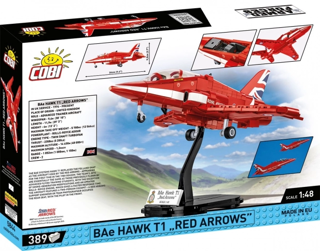 Gradbeni set BAe Hawk T1 Rdeče puščice 389 kosov