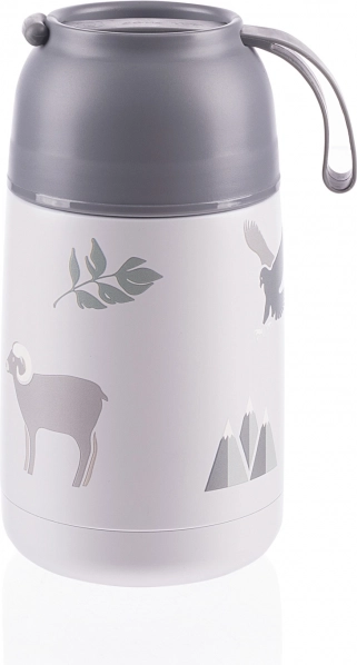Termovka za hrano s silikonskim držalom 620 ml, Mountains