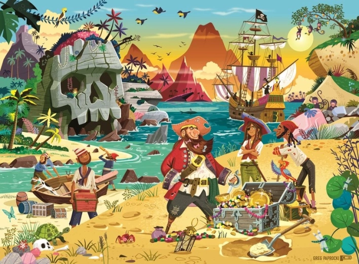 Ravensburger puzzle piratska avantura XXL