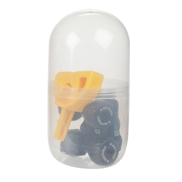 Avto terenskega mini s starterjem plast 4cm v plastičnem jajcu 5x10cm 12kos v škatli