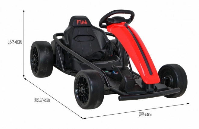 Gokart FX1 Drift Master pro otroke rdeč